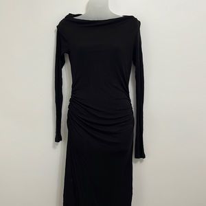 James Perse black long sleeve dress L